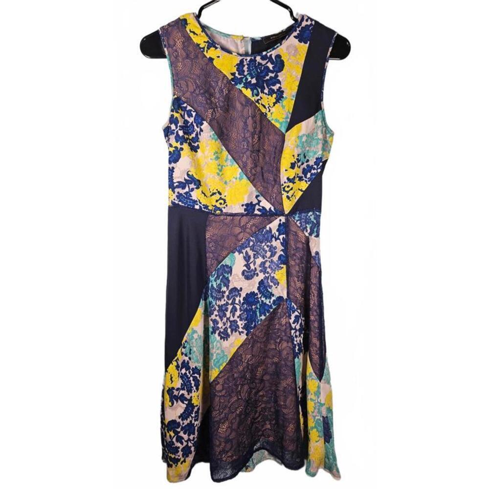 BCBG‎ Maxazria Women's Floral Sleeveless Lace Dress Size 4